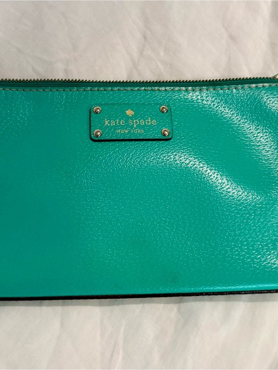 kate spade Handbags - kate spade Turquoise Leather Wristlet Clutch